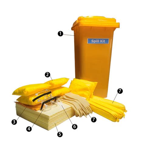 Yellow Color Hazmat Chemical Absorbent Spill Kit For Workshop China