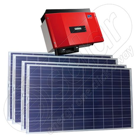 Kit Solar Fotovoltaic On Grid Cu Invertor SMA Monofazat Cu Injectare In