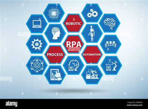 Ilustración de la RPA automatización de procesos robóticos Fotografía