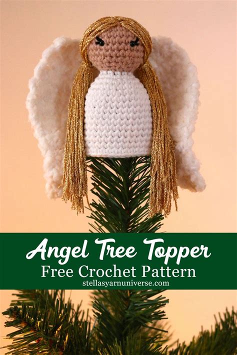 Angel Christmas Tree Topper Free Crochet Pattern