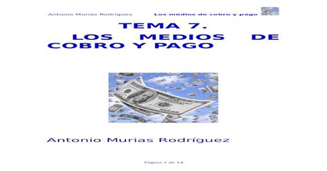 TEMA 7 LOS MEDIOS DE COBRO Y PAGO DOC Document