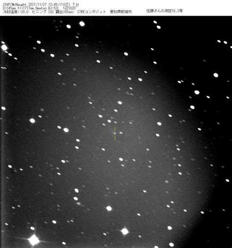 Pictures of 284P/McNaught (2021)
