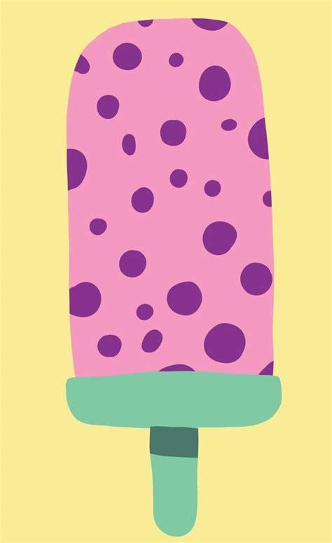 Colorful Freehand Drawing Of A Popsicle Icecream Vector Art At