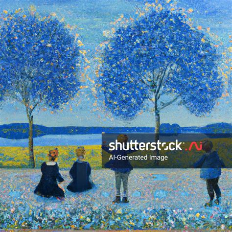 Oil Painting Children Playing Landscape AI-generated image 2332264761 ...