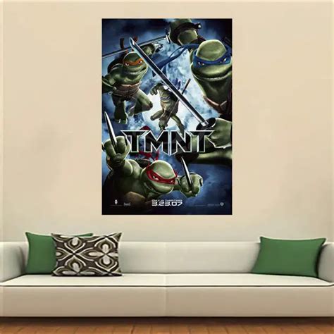 Wjy N Teenage Mutant Ninja Turtles Canvas Painting Wall Silk Poster