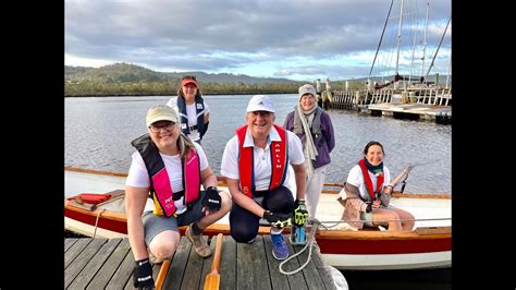 The 5 Mile Crew 2021 St Ayles Skiff Rowing Franklin Tasmania Australia