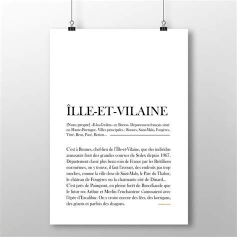 Affiche Ille Et Vilaine Definition Toutes Les Affiches Affiches