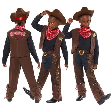 Wild West Cowboy Kost M F R Jungen Party Versand At