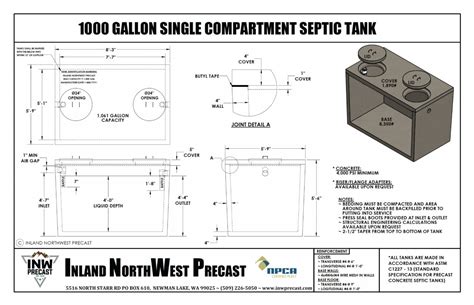 Septic Tanks Inland Northwest Precast