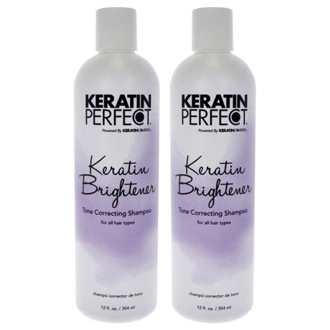 Keratin Brightener Shampoo By Keratin Perfect For Unisex 12 Oz Shampoo Pack Of 2 Woman Within