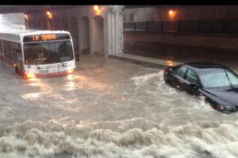 Canada Toronto Underwater Severe Thunderstorms Cause Flooding