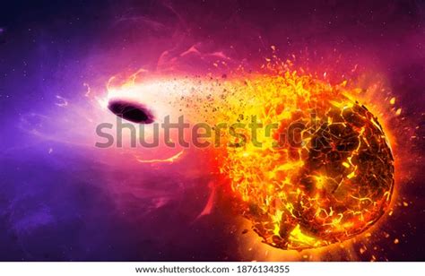 Illustration Black Hole Destroying Planet Stock Illustration 1876134355 | Shutterstock