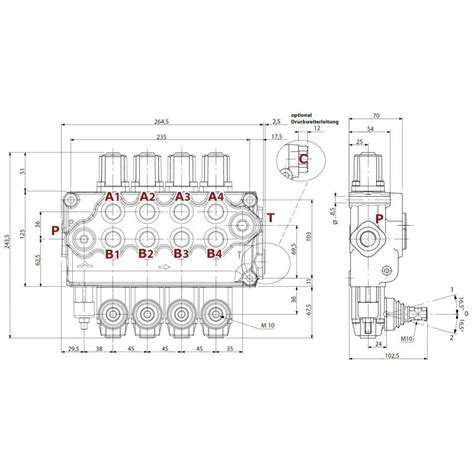 Sektion Monoblockventil Sd P Max Bar