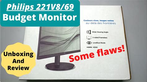 Philips 22inch Monitor Review 221v8 69 Youtube