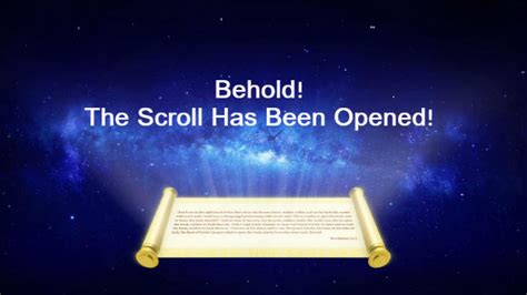 Behold The Scroll Has Been Opened In Search Of Truth