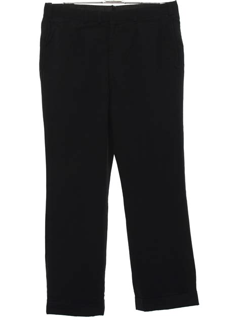 Missing Label S Vintage Pants S Missing Label Mens Black Solid