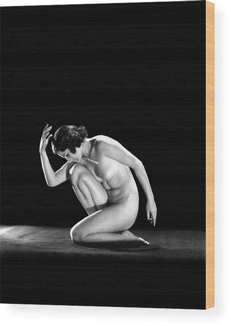 1930s Nude Woman In Classical Pose Art Wood Print By Vintage Images Pixels