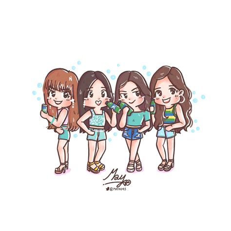 Fanart] Blackpink X Sprite Bphouse Blackpinkhouse Rose Jennie Lisa