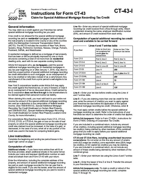 Fillable Online Instructions For Form Ct Claim For Special