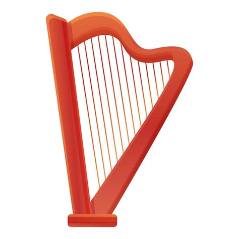 Premium Vector Harp Ancient Icon Cartoon Of Harp Ancient Vector Icon