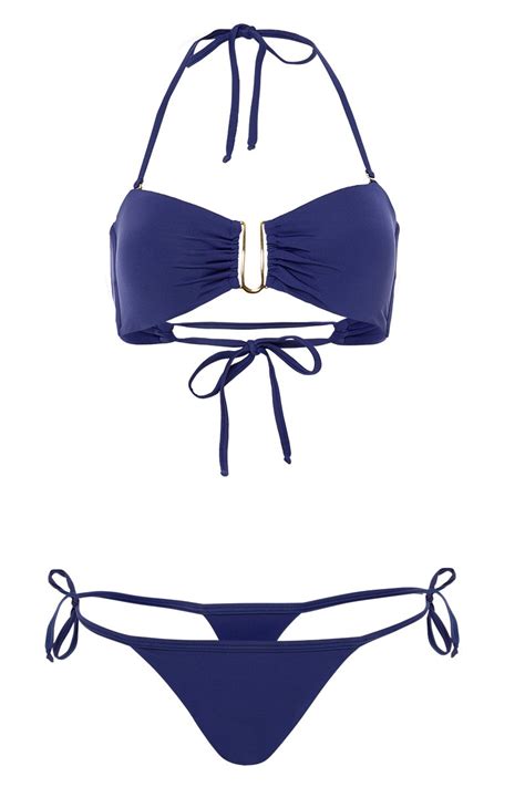 Bikini Bronceador Arielle Azul Oleaje Swimwear