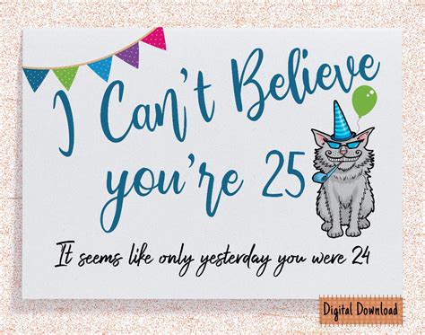 Printable Funny Th Birthday Card For Her Sarcastic Birthday Card