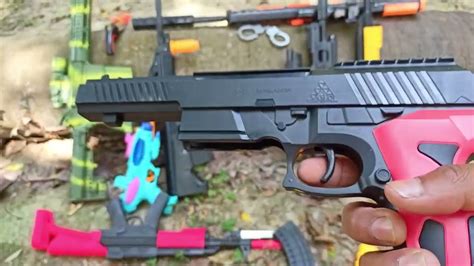 Mengumpulkan Mainan Tembak Tembakan ShotGun Pistol Blaster Gun Awm