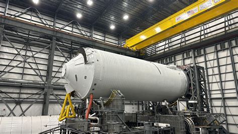 The New Glenn Rockets Second Stage Set To Roll To The Launch Pad On