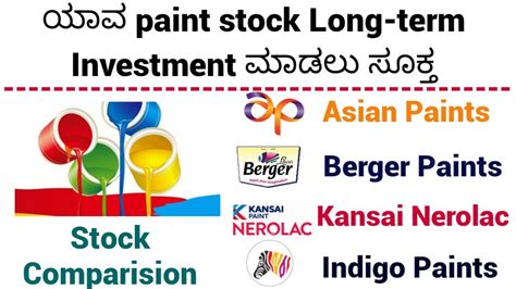 Best Paint Sector Stock For Investment Asian Paints Berger Paints