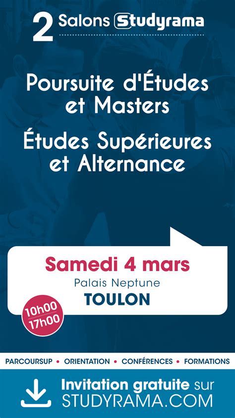 Salon Studyrama des Etudes Supérieures et de lAlternance de Toulon