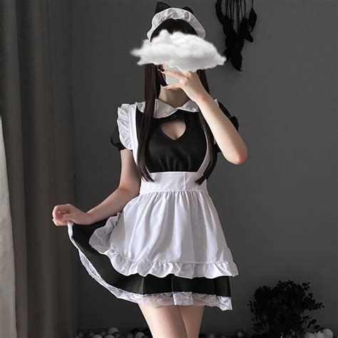 Sexy Pajamas Sexy Lingerie Two Dimensional Sexy Maid Cosplay Lolita Maid Suit Cosplay Uniform
