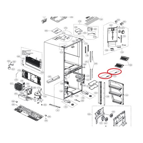 Lg Fridge ACQ85959318 COVER ASSEMBLY For GF 5D712BSL