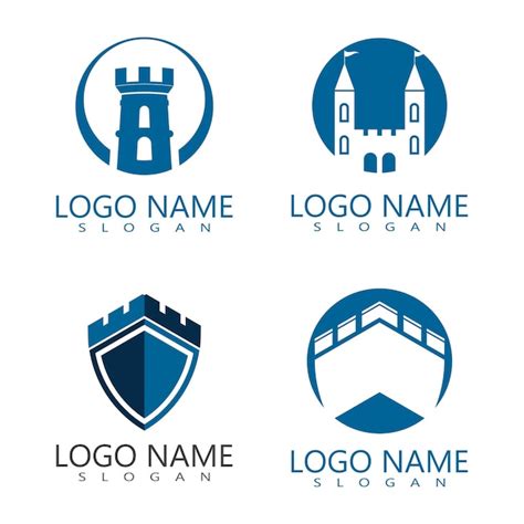 Premium Vector Castle Logo Template Vector Symbol Icon Design