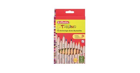 Trojhranné pastelky silné Herlitz Trilino 12ks