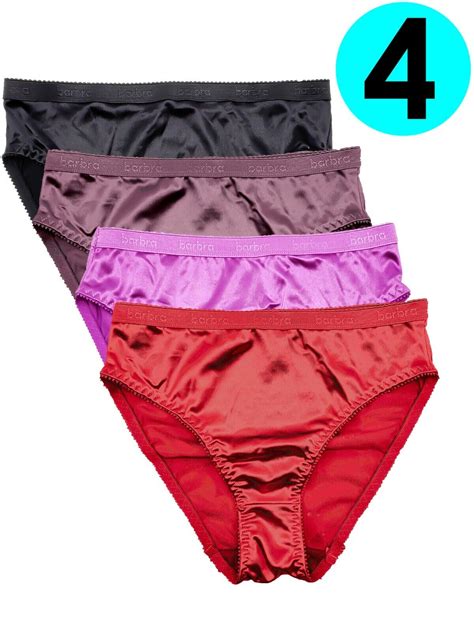 Womens Silky Sexy Satin Bikini Panties S Plus Size Women Underwear Multi Pack EBay