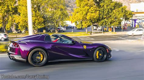 A Bordo De Un Ferrari 812 Gts Viola Hong Kong Youtube