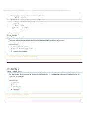 Examen Final De M Dulo Gesti N Del Coste Y De La Calidad Revisi N Del