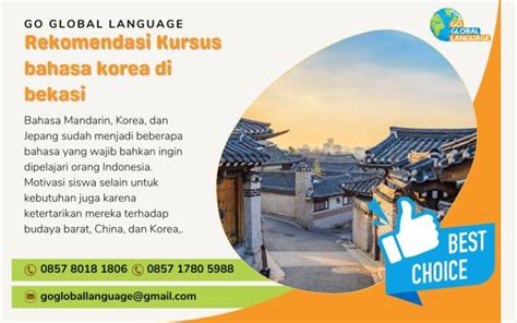 Rekomendasi Kursus Bahasa Korea Di Bekasi Go Global Language