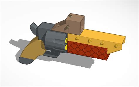 3d Design Steampunk Airsoft Revolver Tinkercad