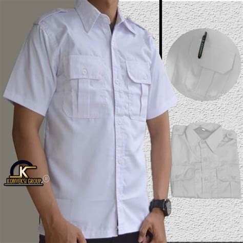 Jual Kemeja Pdl Pendek Kemeja Pdl Putih Seragam Baju Pns Baju