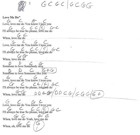 Love Me Do Guitar Chords