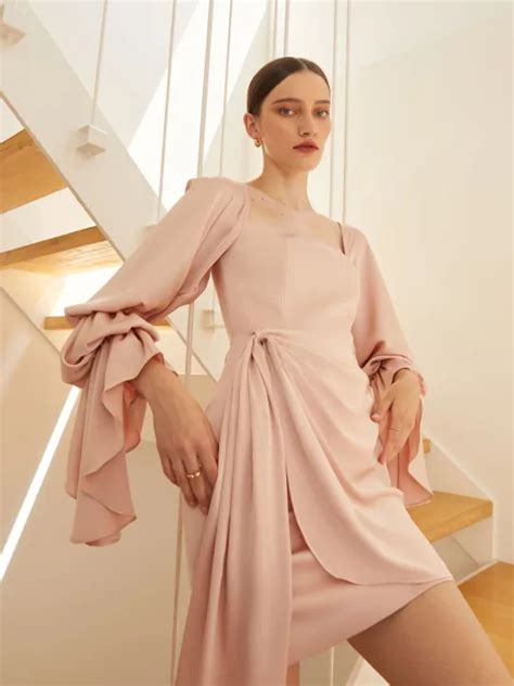 Isla Mini Dress Nude Pink Lazada Co Th