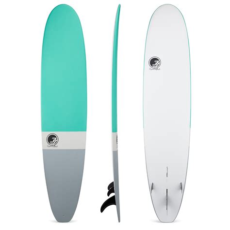 8'6" Ultimate Longboard Surfboard Aqua Dip (Hybrid Epoxy Softtop