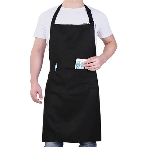 Aprons For Women 2 Pack Adjustable Bib With Pockets Cotton Linen Cookin