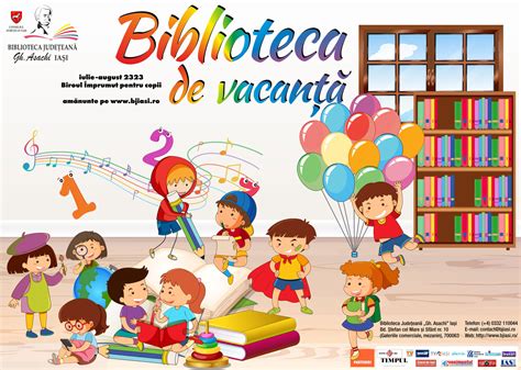 Biblioteca De Vacan La Biroul Mprumut Pentru Copii Biblioteca