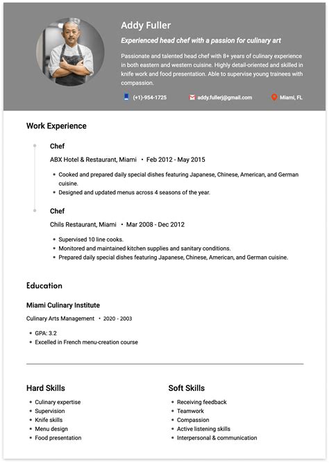 How to Write a Culinary Resume? [+Examples & Tips] | Cake