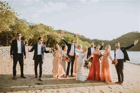 Tropical Glam La Arboleda Beach Wedding in Costa Rica | Junebug Weddings