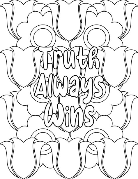 Premium Vector Inspiring Quotes Coloring Pages Floral Coloring Pages