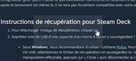 Pc Astuces R Installer Steam Os Sur Un Steam Deck