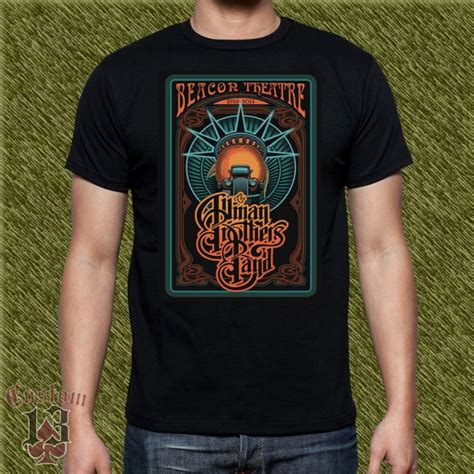 Camiseta Negra Allman Brothers Band Beacon Theatre Custom